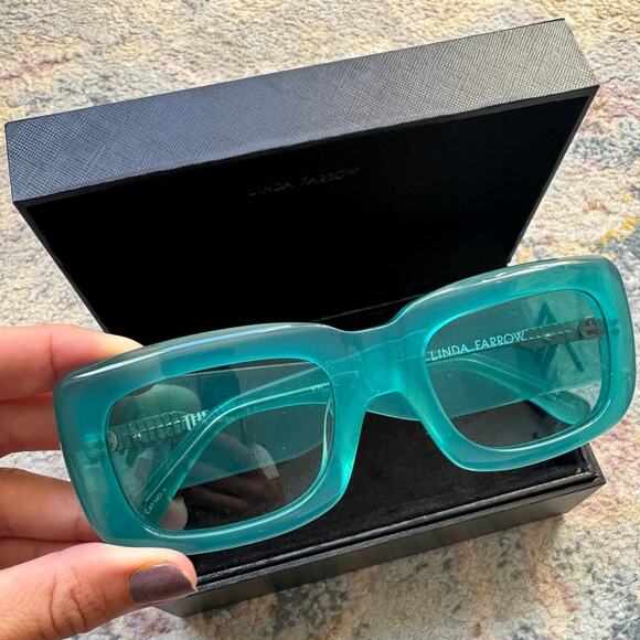 Linda Farrow x THE ATTICO Marfa Rectangular Sunglasses - Picture 7 of 15